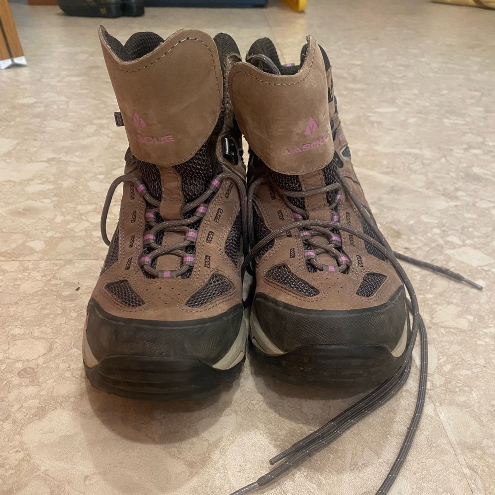 Vasque Women's Brown and Pink Hiking Shoes - Picture 2 of 5